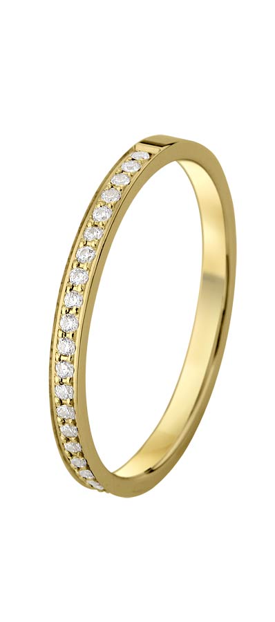 533687-5100-001 | Memoirering Hamburg 533687 585 Gelbgold, Brillant 0,185 ct H-SI100% Made in Germany   1.608.- EUR   
